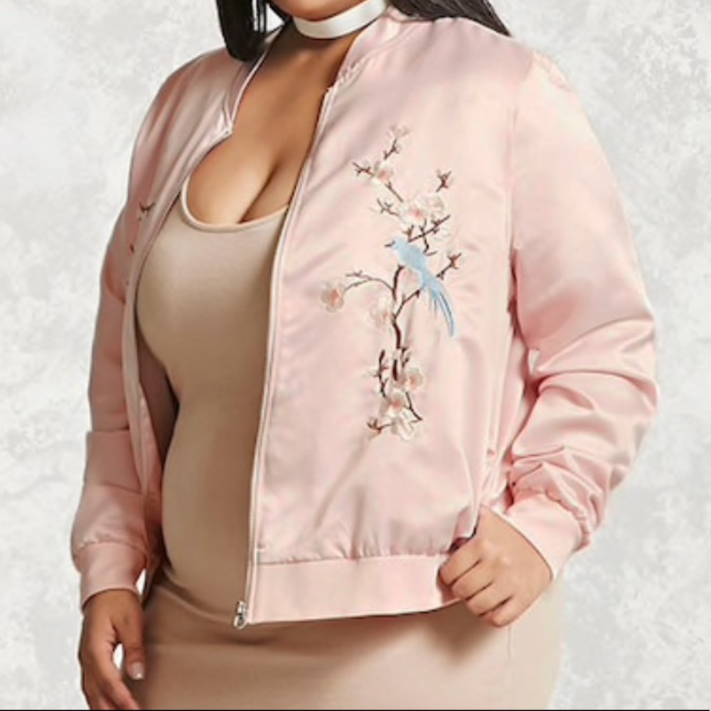 Floral bomber jacket